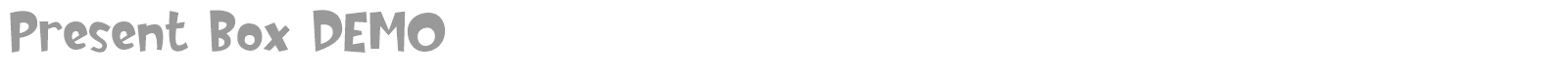 Present Box font preview